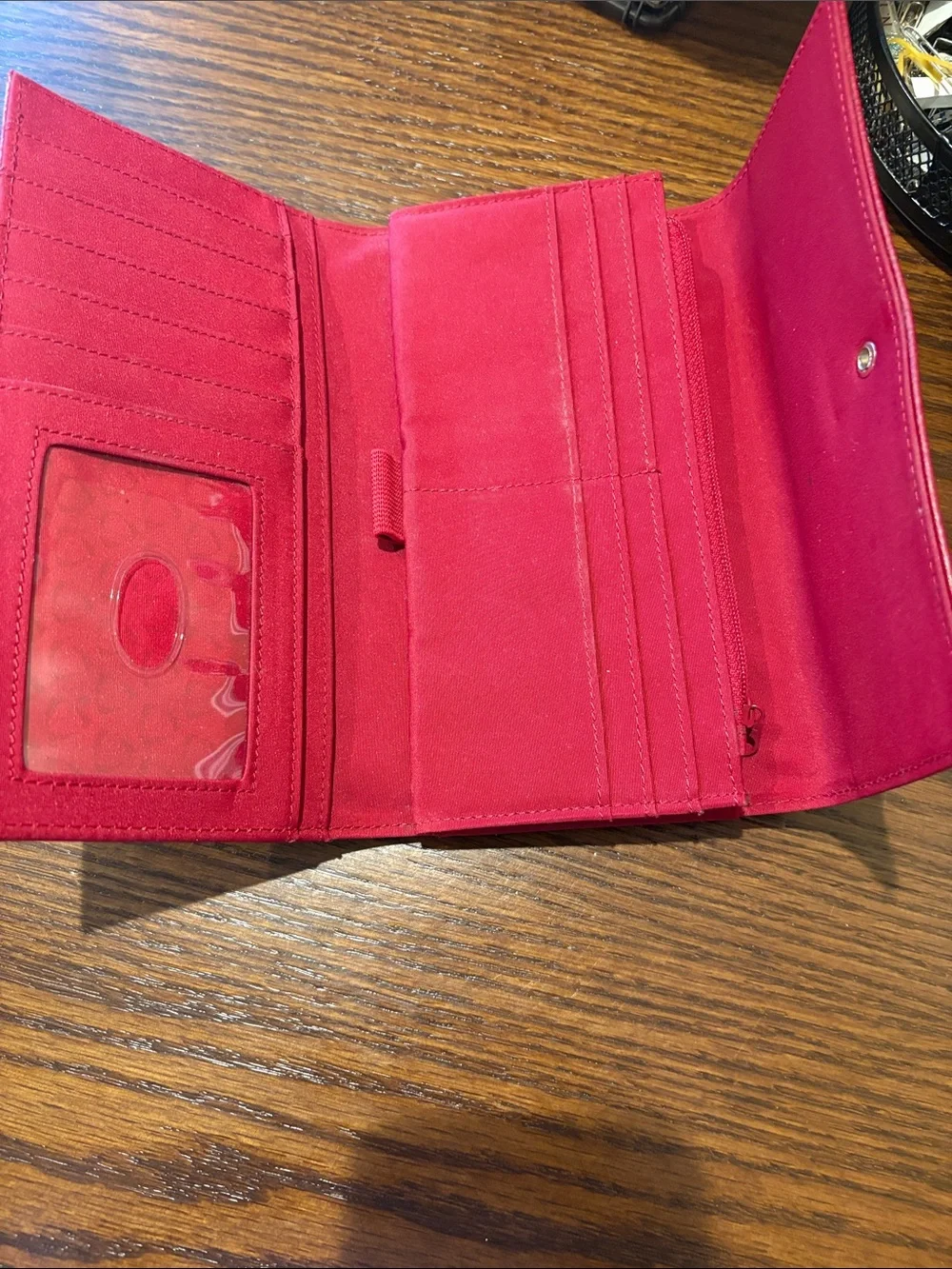 Red Leather Women's Wallet - Liz Claiborne